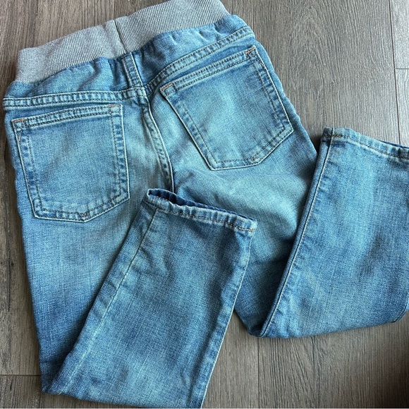 GAP Jeans Light Wash Slim Fit Toddler Elastic Waistband 4T - Picture 2 of 4